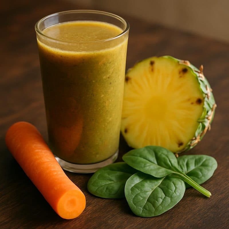 Paquete detox #2 - zanahoria, piña y espinaca
