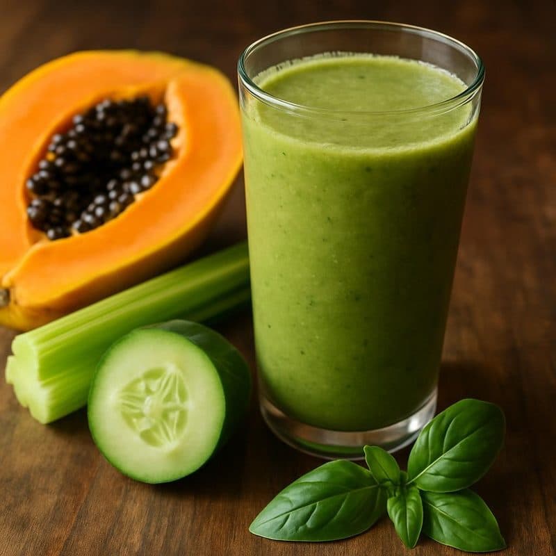 Paquete detox #3 - papaya, apio, pepino y albahaca