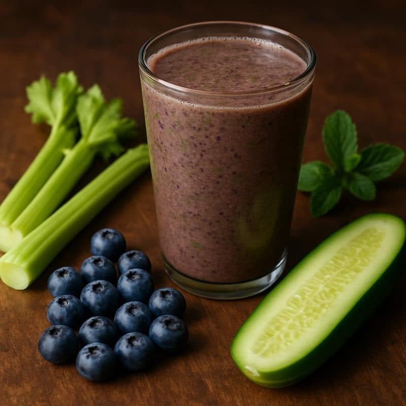 Paquete detox #5 - arándanos, apio, pepino y hierba buena