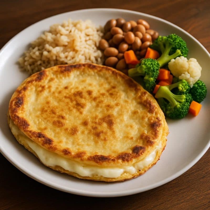 Prensadita de huevo y queso