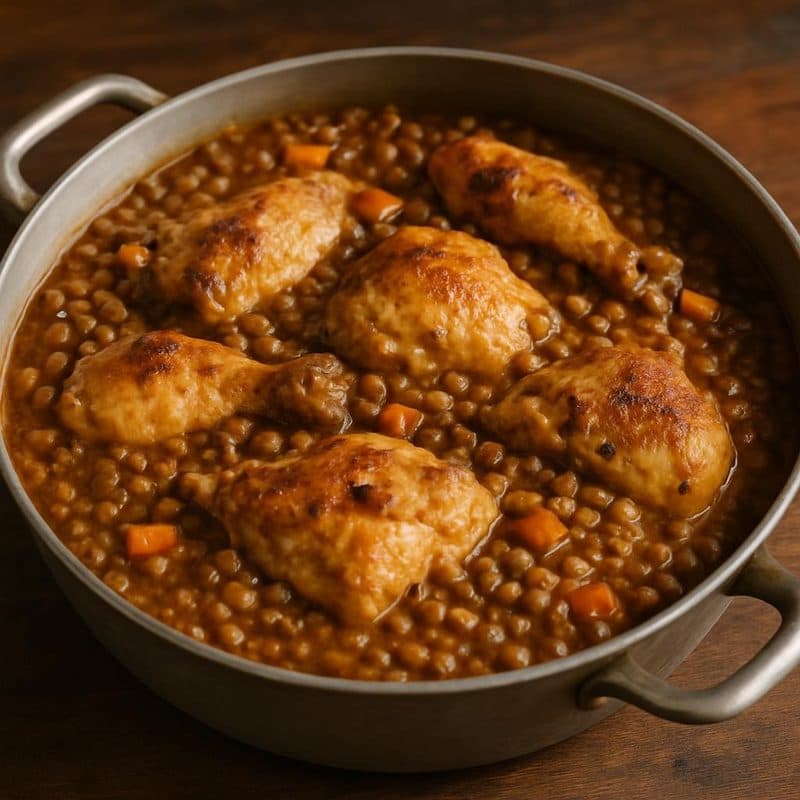 Lentejas con pollo