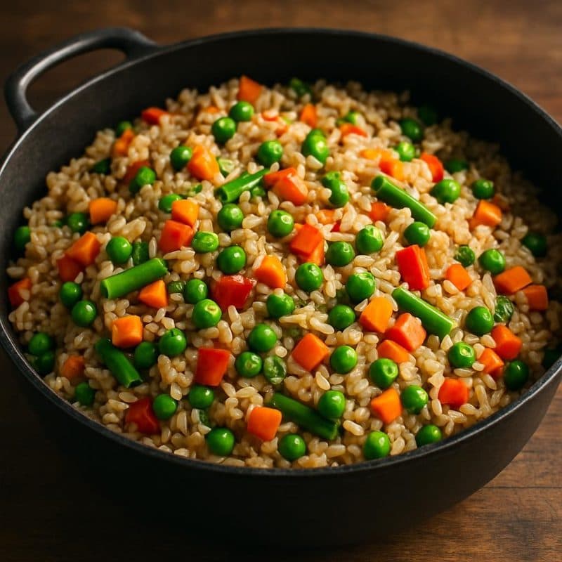 Arroz integral jardinero