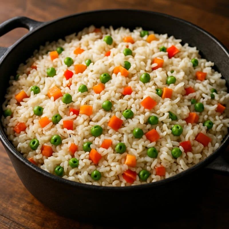 Arroz blanco jardinero