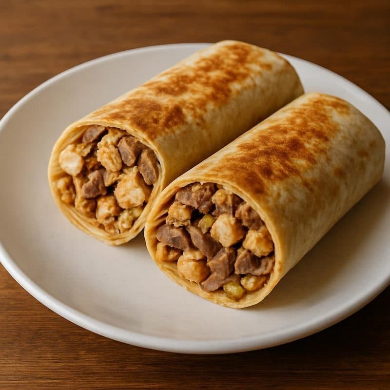 Wrap mixto de pollo y lomito