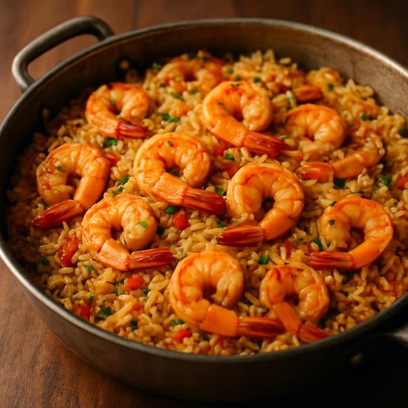 Arroz con camarones
